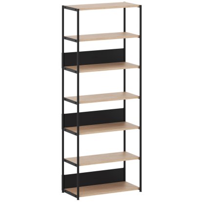Étagère Unit en bois, 215 m , Ouvert, Chêne / Noir graphite