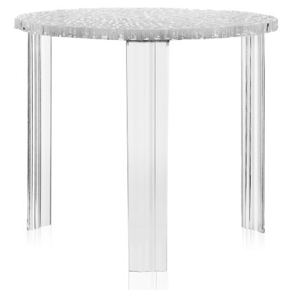 Table d'appoint T-Table, 44 cm, Transparent, Cristal