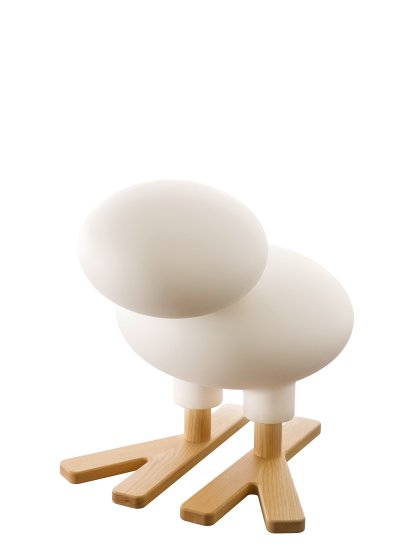 Happy Bird, Grand (H 66,5 x L 57 x P 70 cm), Blanc