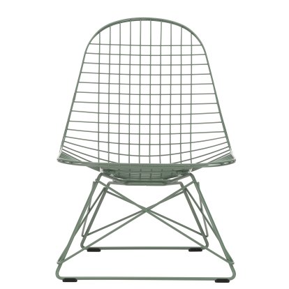 Chaise Wire Chair LKR, Revêtement thermolaqué eames écume de mer verte lisse