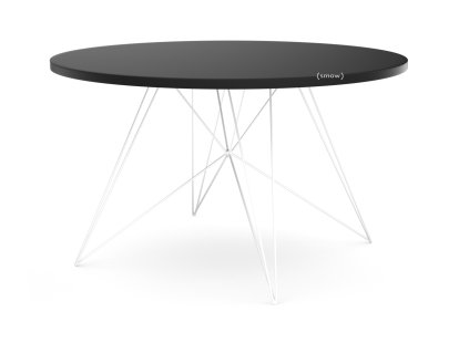 Table Tavolo XZ3 Ronde, Fenix noir, Verni blanc