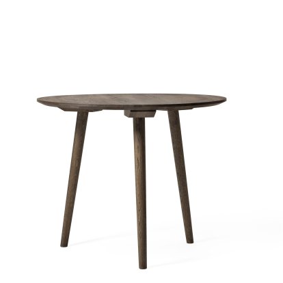 Table ronde In Between, Ø 90 cm, Chêne fumé huilé