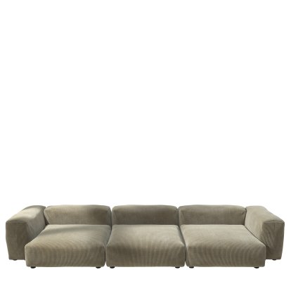 Vetsak Sofa Set 5, Cord velours - Kaki, Sans coussin