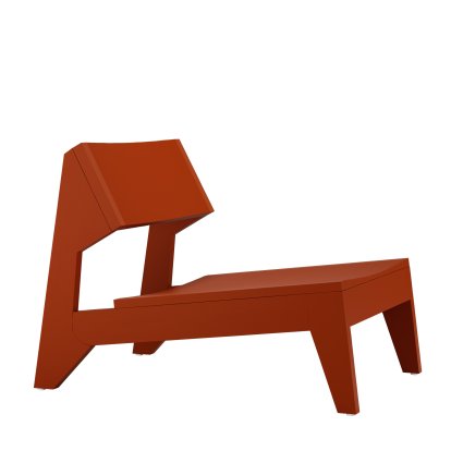 Chaise Lounge Schulz, Frêne rouge sienne