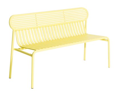 Banc  Week-End, Avec dossier, Jaune