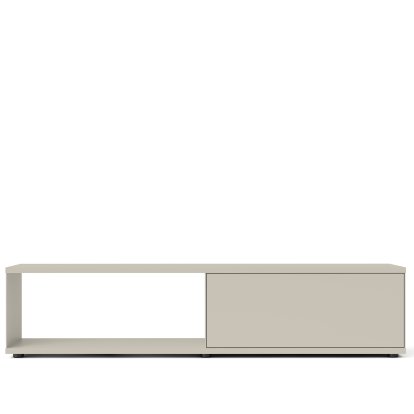 Flow Q Lowboard, 200 cm, 46,1 cm (porte abattante), Silk