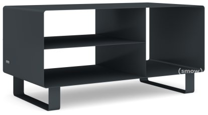 Meuble bas HI-FI R 104, Gris anthracite (RAL 7016), Piétement luge laqué de la même couleur que l'extérieur