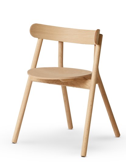 Oaki Dining Chair, Chêne huilé, Sans coussin d'assise