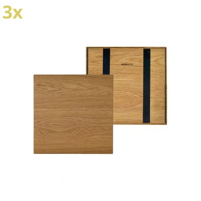 Plateau en bois pour étagères USM Haller, taille XL, 35 cm x 35 cm, Chêne, huilé naturel