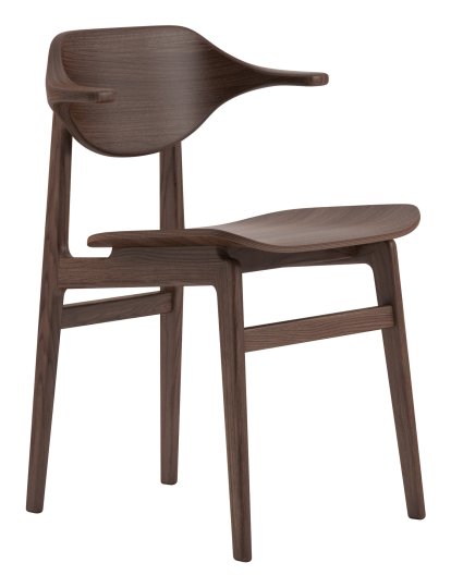 Bufala Dining Chair, Chêne fumé foncé, Sans coussin d'assise