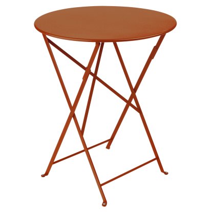 Table pliante Bistro ronde, H 74 x Ø 60 cm, Orange confite