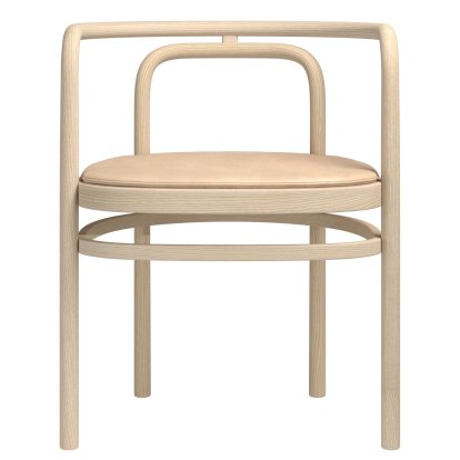 Chaise PK15, Frêne naturel, Avec coussin d'assise