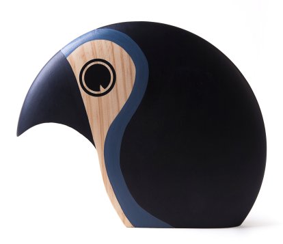 Figurine en bois Discus, Grand, gris