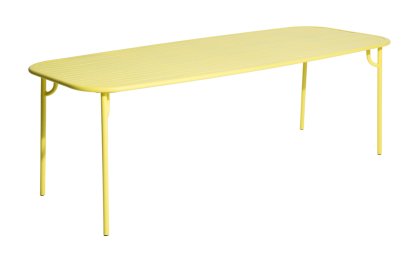 Table Week-End, L (220 x 85 cm), Jaune