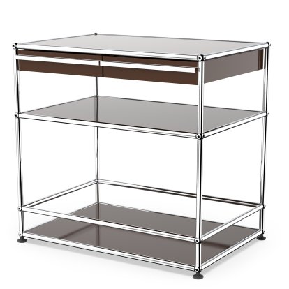 USM Haller meuble bar avec tiroirs, Marron USM