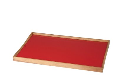 Plateau Turning Tray, M (30 x 48 cm), Noir/rouge