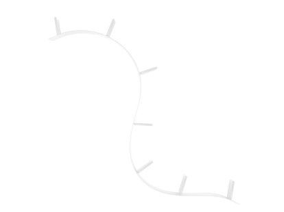 Étagère Bookworm, 7, Opaque, Blanc brillant