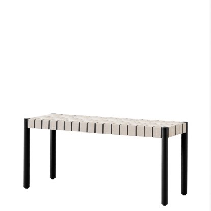 Betty Banc, TK4, 105 cm, Noir / lin naturel