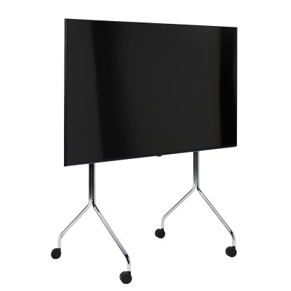 Support TV Moon Rollin', Tall, Chrome