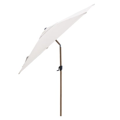 Parasol Sunshade, Wood look - Dusty white
