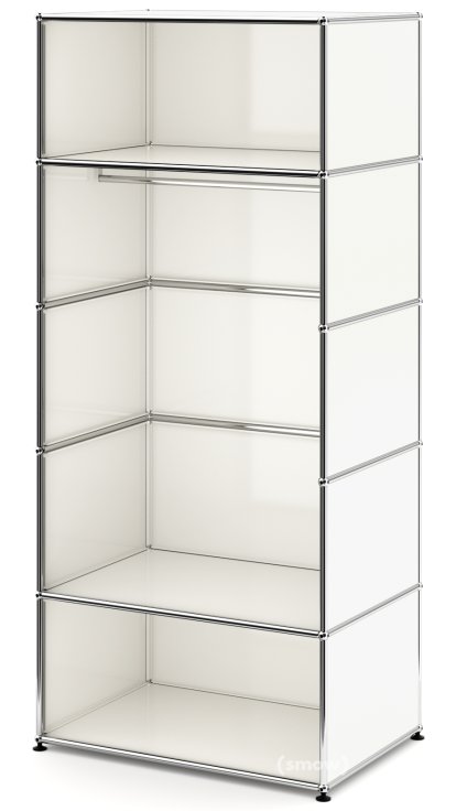 Penderie USM Haller M avec tringle Type 2, Blanc pur RAL 9010