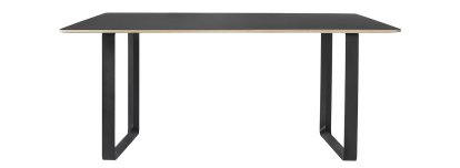 Table 70/70, L 170 x L 85 cm, Noir, Noir