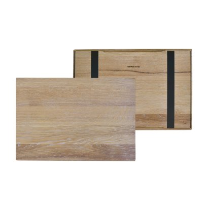 Plateau en bois pour étagères USM Haller, taille M, 50 cm x 35 cm, Chêne, huilé blanc