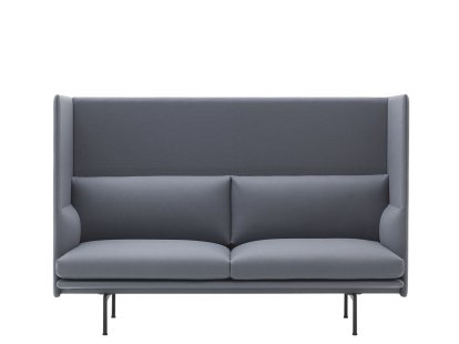 Outline Highback Sofa, 2 places, Divina 154 - Bleu gris