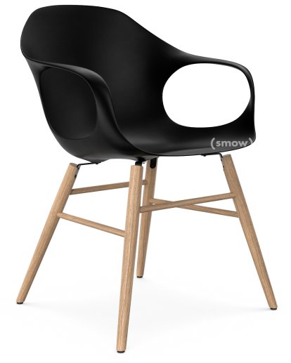 Chaise Elephant Wood, Noir, Chêne européen