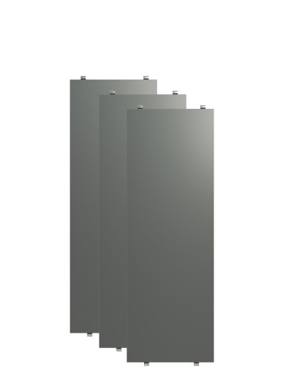 Planche String System (lot de 3), 58 x 20 cm, Laqué gris foncé