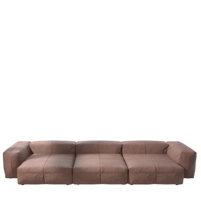 Vetsak Sofa Set 5, Cuir - Pierre, Sans coussin