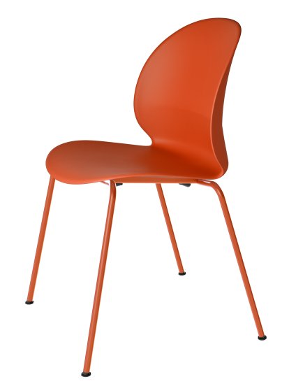 Chaise N02, Orange foncé , Monochrome