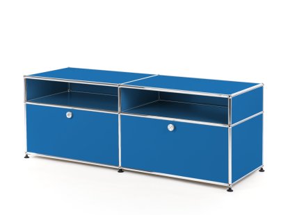 Meuble TV USM Haller, Bleu gentiane RAL 5010
