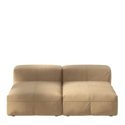 Vetsak Sofa Set 1, M, Cuir - Beige, Sans coussin