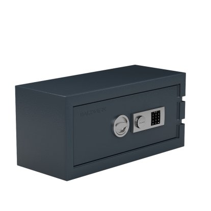 Coffre-fort Balzsafe CONNECT pour étagères USM Haller, 75 cm x 35 cm x 35 cm, Anthracite RAL 7016, Serrure électronique à combinaison avec clé de réinitialisation