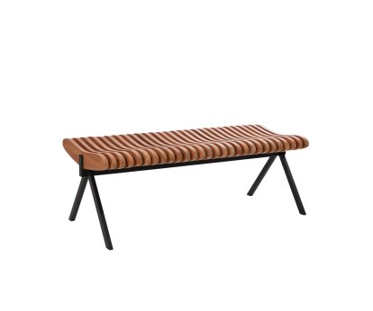 Banc Prelude, 120 cm, Noir, Teck