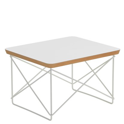 Table d'appoint Occasional Table LTR , Stratifié haute pression (HPL), blanc, Revêtement thermolaqué blanc