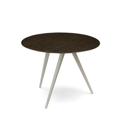 Turn, High (H 43 x Ø 55 cm), Chêne fumé, Frêne blanc