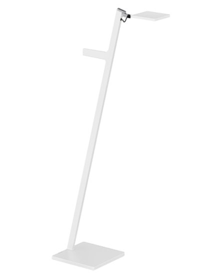 Lampadaire Roxxane Leggera, Blanc mat, Avec base de chargement magnétique