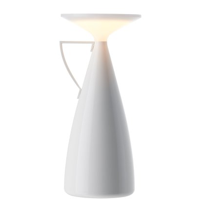 Lampe portable Camomille, Laqué, Blanc