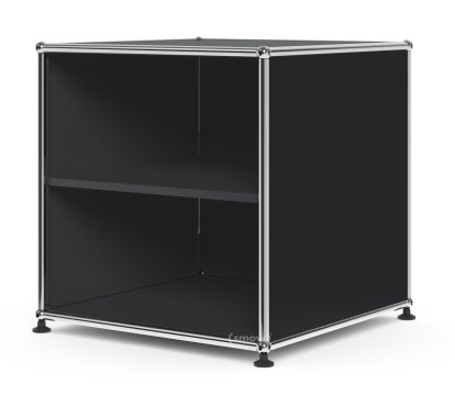 Table d'appoint USM Haller pour salle d'attente, H 50 x L 50 x P 50 cm, Anthracite RAL 7016