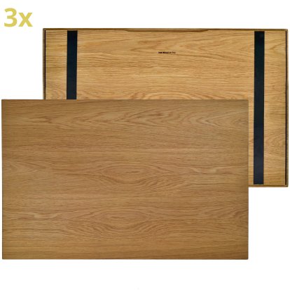 Plateau en bois pour étagères USM Haller, taille XL, 75 cm x 50 cm, Chêne, huilé naturel