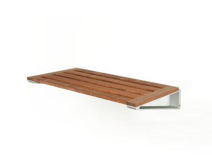 Knax Rack pour chaussures, Rack 6 (60 cm), Noyer huilé, Gris