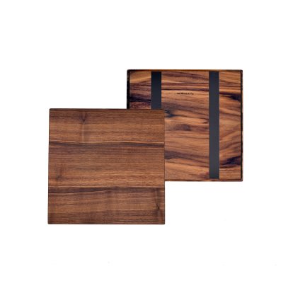 Plateau en bois pour étagères USM Haller, taille M, 35 cm x 35 cm, Noyer américain