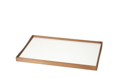 Plateau Turning Tray, S (23 x 45 cm), Noir/blanc