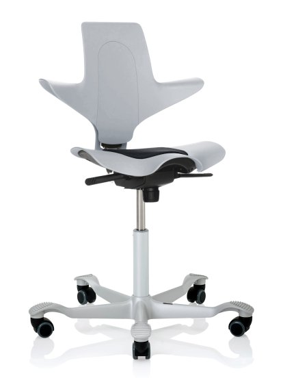 Capisco Puls 8010, Light grey, Xtreme noir, Argent