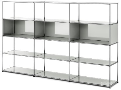 Étagère de salon USM Haller XL, Gris clair RAL 7035