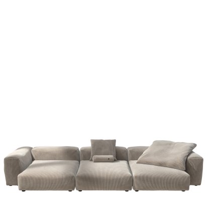Vetsak Sofa Set 5, Cord velours - Platinum, Avec coussin