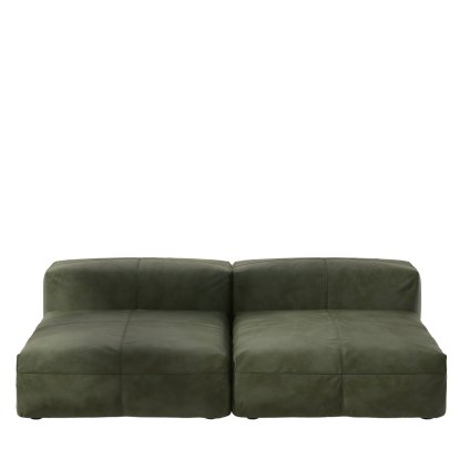 Vetsak Sofa Set 1, L, Cuir - Olive, Sans coussin