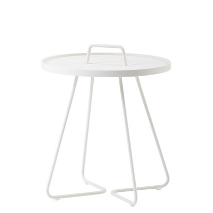 Table d'appoint On-the-move, Petit - H 54 cm x Ø 44 cm, Blanc